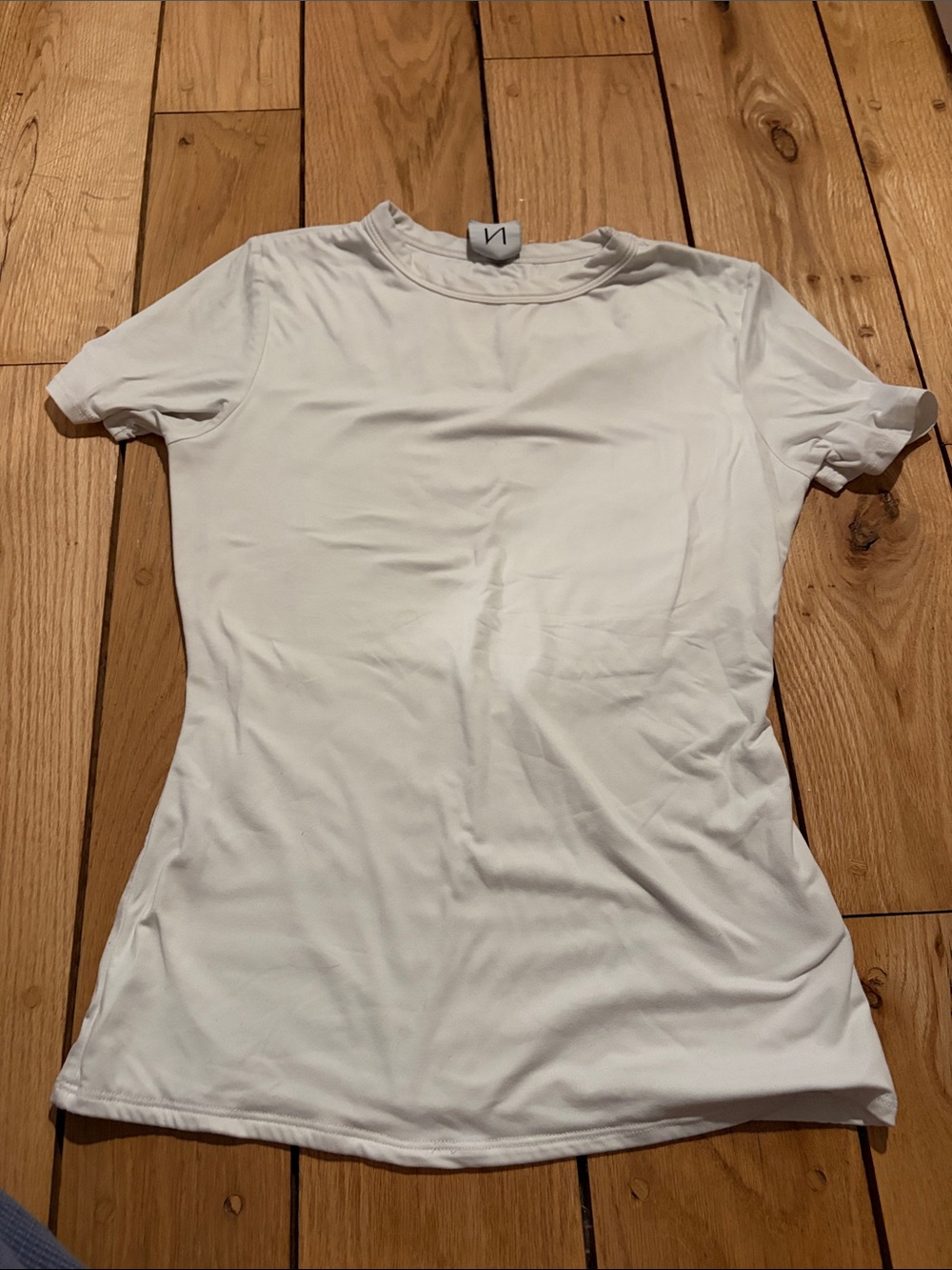 naked wardrobe White Short Sleeve Crewneck Tee